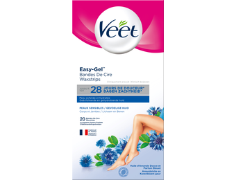 Veet Ontharingsstrips  - Benen & Lichaam - Gevoelige Huid - Easy-Gelwax - 20 stuks