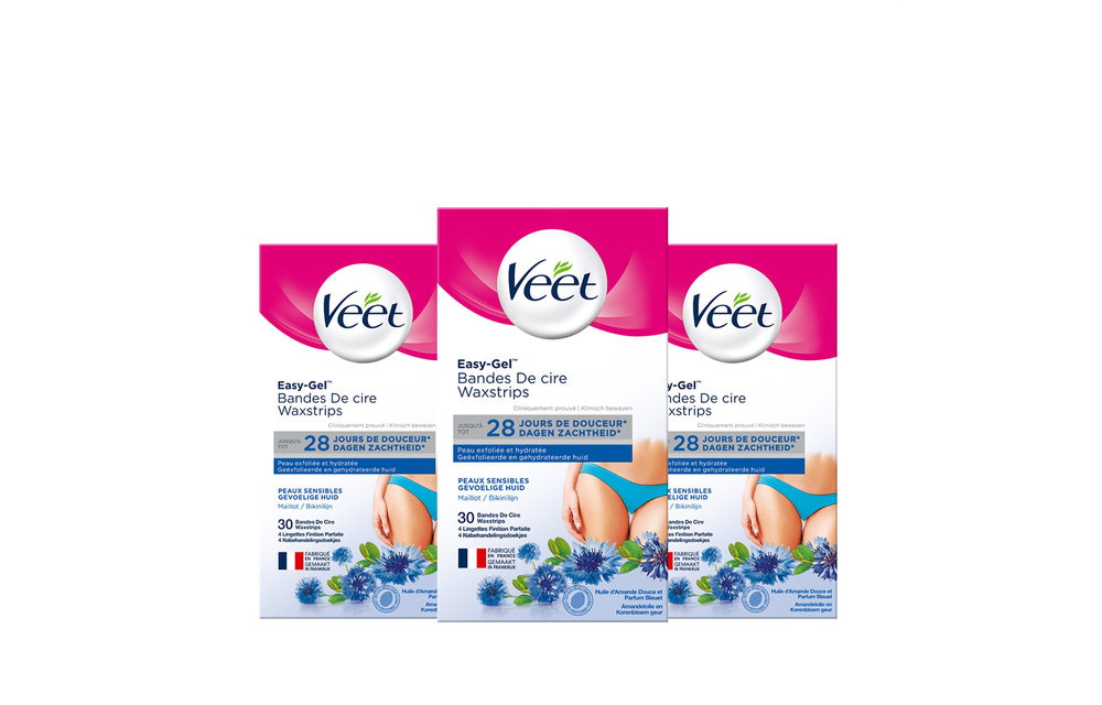 Veet Ontharingsstrips - Bikinilijn - 30 stuks x3