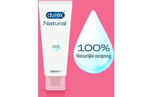 Durex - 3 Glijmiddelen - Voor Comfort En Genot - Waterbasis - Natural 100% natuurlijk 100 ml - Natural Hydraterend 100 ml - Natural Extra Sensitive 100 ml