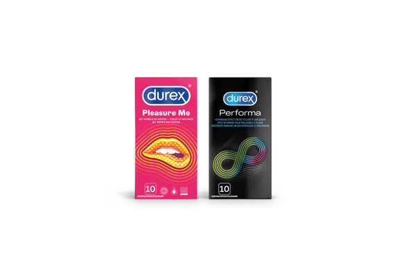 Durex - 20 stuks Condooms - Pleasure Me 1x10 stuks - Performa 1x10 stuks - Voordeelverpakking
