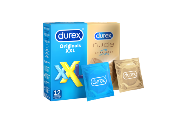 Durex - 22 stuks Condooms - Nude XL 1x10 stuks - Extra Safe 1x12 stuks - Voordeelverpakking