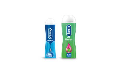 Durex - 300ml Glijmiddel - Play Sensitive 1x100ml - Play Massage 2/1 Aloe 1x200ml - Voordeelverpakking