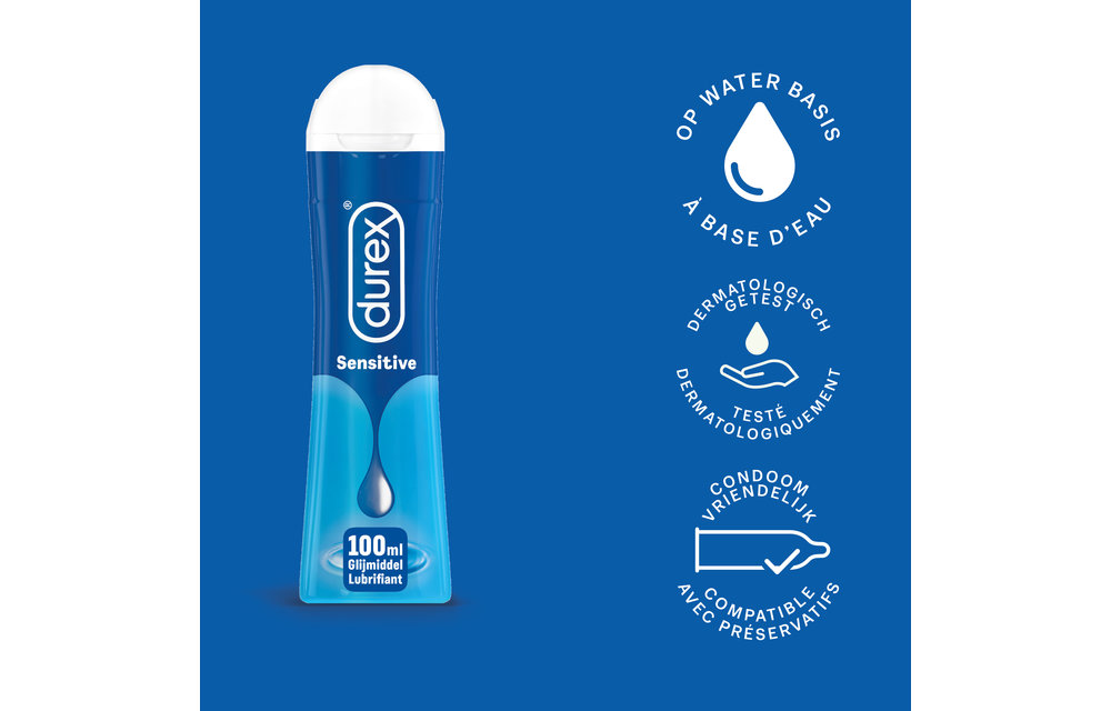Durex - 300ml Glijmiddel - Play Sensitive 1x100ml - Play Massage 2/1 Aloe 1x200ml - Voordeelverpakking