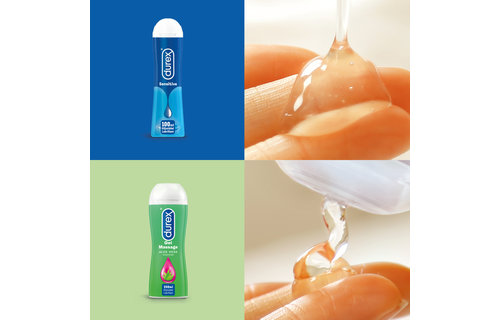 Durex - 300ml Glijmiddel - Play Sensitive 1x100ml - Play Massage 2/1 Aloe 1x200ml - Voordeelverpakking