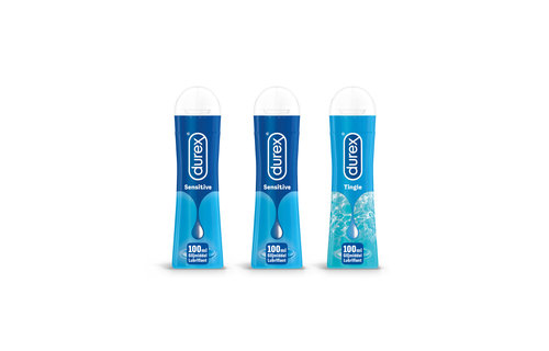 Durex - 300ml Glijmiddel - Play Sensitive 2x100ml - Play Tingle 1x100ml - Voordeelverpakking