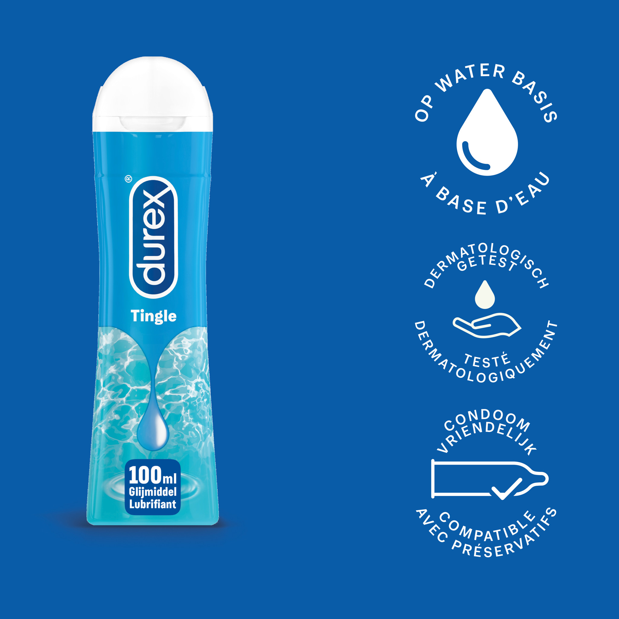 Durex - 300ml Glijmiddel - Play Sensitive 2x100ml - Play Tingle 1x100ml - Voordeelverpakking