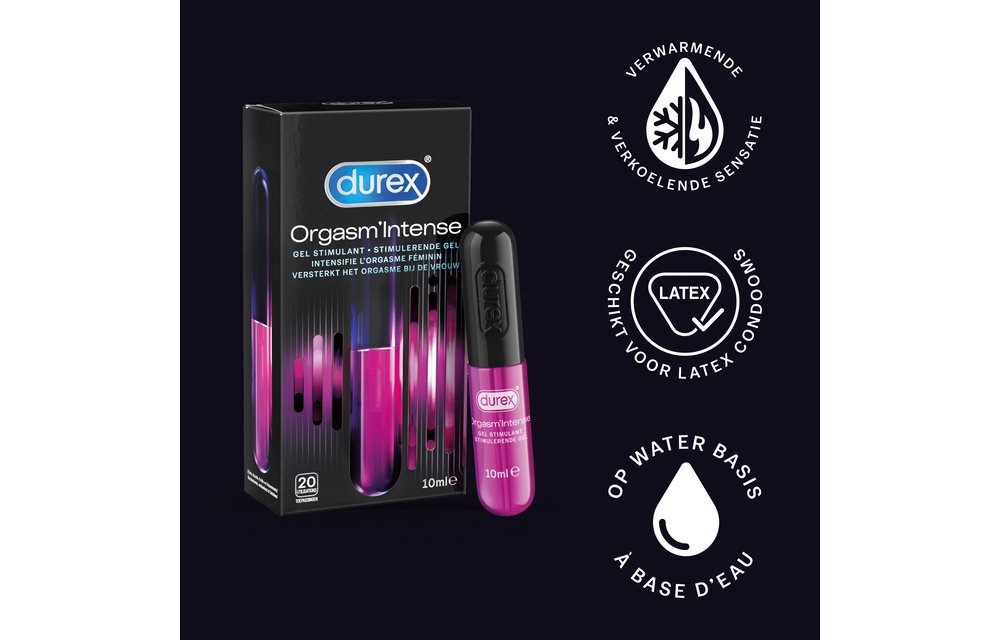 Durex - 210ml Glijmiddel - Nature Hydratant 1x100ml - Intense Orgasm 1x10ml - Play Sensitive 1x100ml - Voordeelverpakking