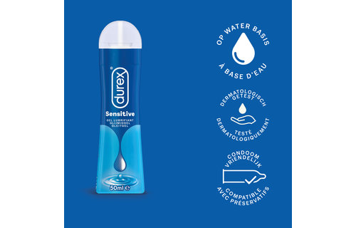 Durex - 150ml Glijmiddel - Play Sensitive 1x50ml - Play Tingle 1x100ml - Voordeelverpakking