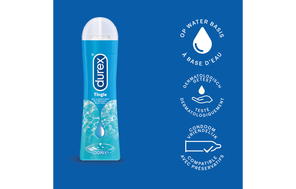 Durex - 150ml Glijmiddel - Play Sensitive 1x50ml - Play Tingle 1x100ml - Voordeelverpakking