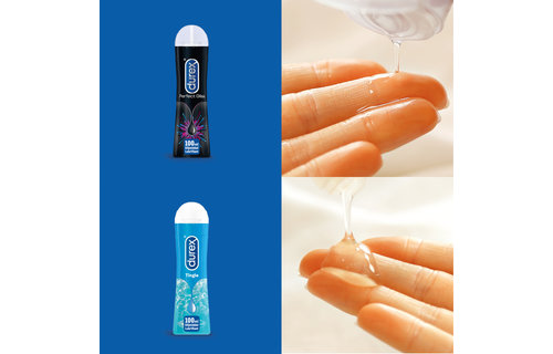 Durex - 210ml Glijmiddel - Perfect Gliss 1x100ml - Intense Orgasm 1x10ml - Play Tingle 1x100ml - Voordeelverpakking