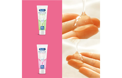 Durex - 200ml Glijmiddel - Natural 1x100ml - Natural Extra Sensitive 1x100ml - Voordeelverpakking