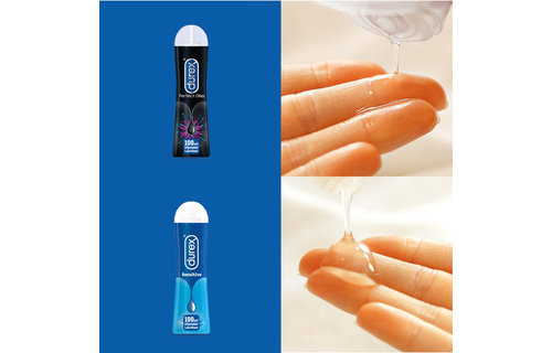 Durex - 200ml Glijmiddel - Perfect Gliss 1x100ml - Play Sensitive 1x100ml - Voordeelverpakking
