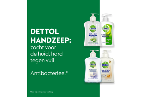 Dettol - 2L Handzeep - Antibacterieel - Aloe Vera 2x250ml - Orginal 2x250 - Gevoelige Huid 2x250 - LHS care+ Honing/Shea Droog 2x250 - Voordeelverpakking