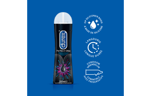 Durex - 110ml Glijmiddel - Perfect Gliss 1x100ml - Intense Orgasm 1x10ml - 10 stuks Condooms - Perfect Gliss 1x10 stuks - Voordeelverpakking