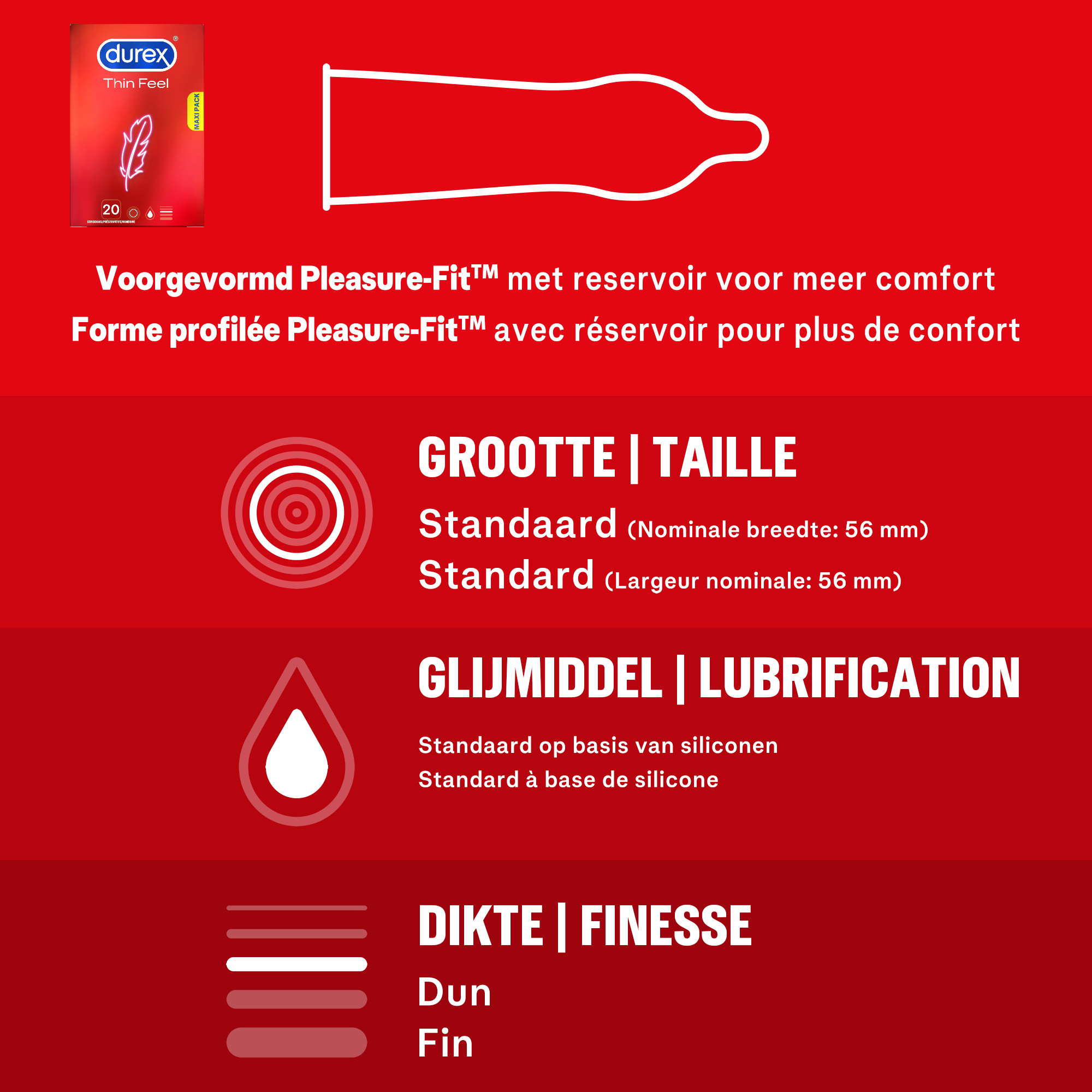 Durex - 300ml Glijmiddel - Play Massage 2/1 Sensitive 200ml - Sensitive Gel 100ml - 20 stuks Condooms - Thin Feel - Voordeelverpakking