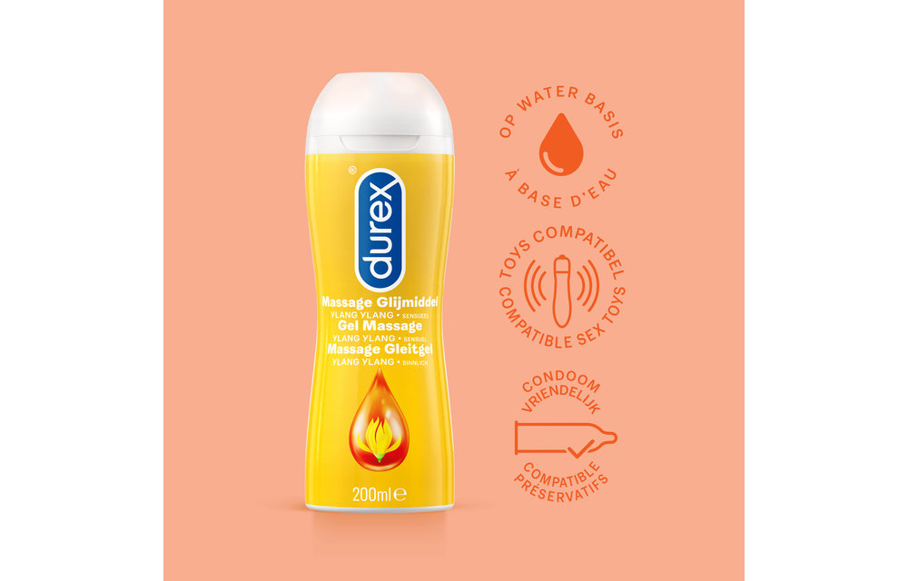 Durex - 300ml Glijmiddel - Play Massage 2/1 Sensitive 200ml - Sensitive Gel 100ml - 20 stuks Condooms - Thin Feel - Voordeelverpakking