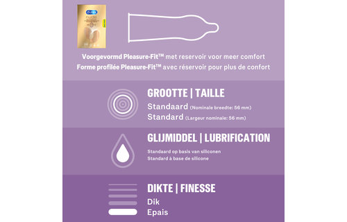 Durex - 20 stuks Condooms - Nude No Latex - 100ml Glijmiddel - Perfect Gliss - Voordeelverpakking