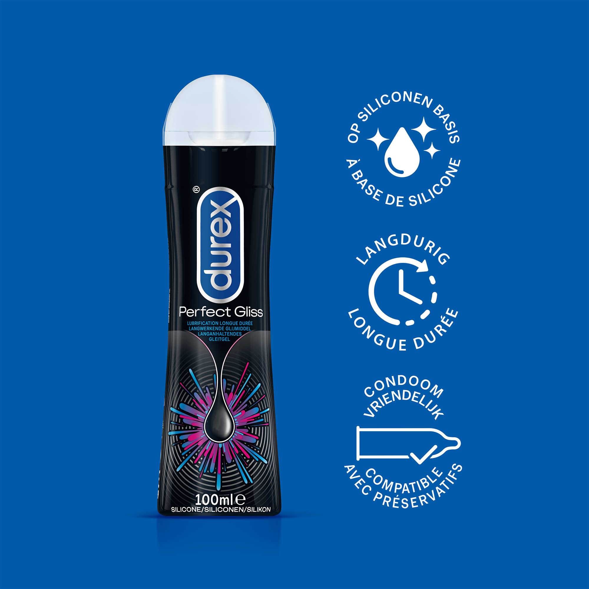 Durex - 20 stuks Condooms - Nude No Latex - 100ml Glijmiddel - Perfect Gliss - Voordeelverpakking