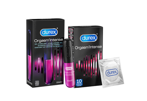 Durex - 10 stuks Condooms - Orgasm Intense - 10ml Glijmiddel - Intense Orgasm - Voordeelverpakking