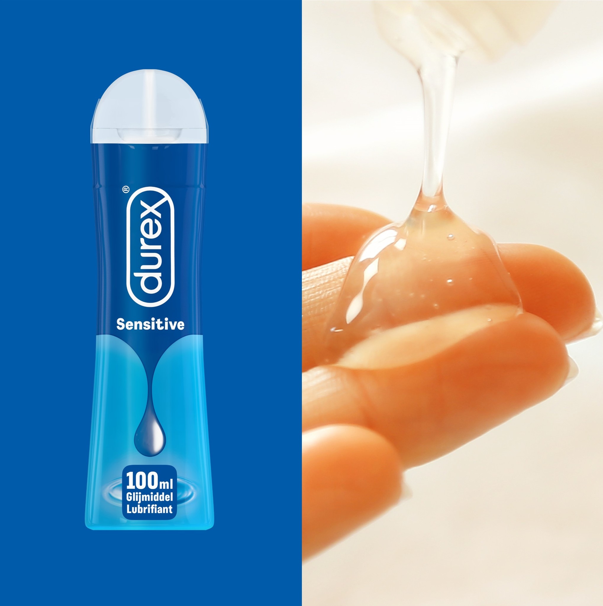 Durex - 10 stuks Condooms - Nude XL - 100 ml Glijmiddel - Play Sensitive - Voordeelverpakking