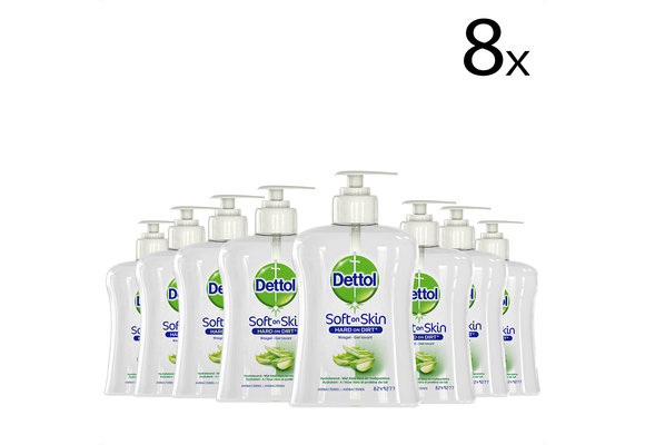 Dettol Handzeep - Verzachtend â€“ Aloe Vera - 250ml x8