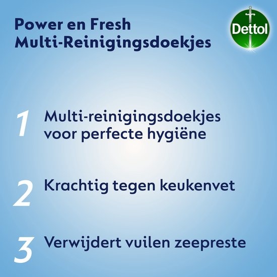 Dettol Schoonmaakdoekjes Power & Fresh - Citrus - Maxi 110 stuks
