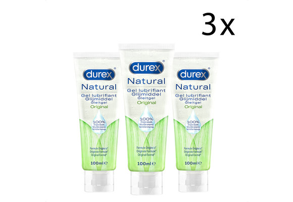 Durex Glijmiddel Natural - 100% natuurlijk - 100 ml x3