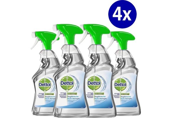 4 x Dettol Allesreiniger Spray Power & Fresh - Multireiniger - 500ml
