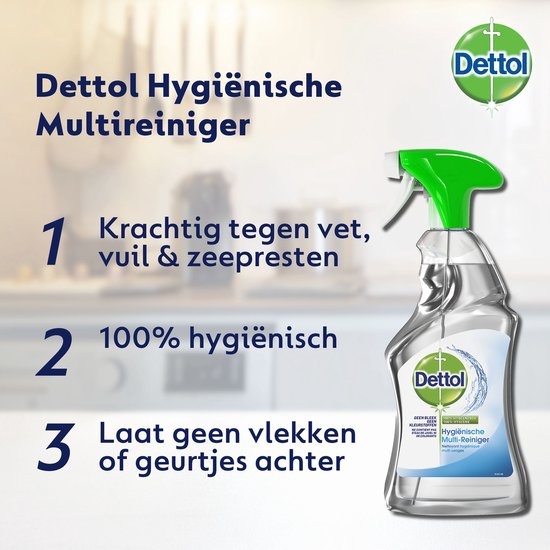4 x Dettol Allesreiniger Spray Power & Fresh - Multireiniger - 500ml