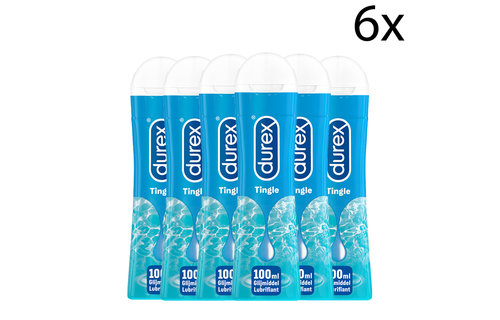 Durex Glijmiddel Play Pleasure Gel Tingle – 100ml x6