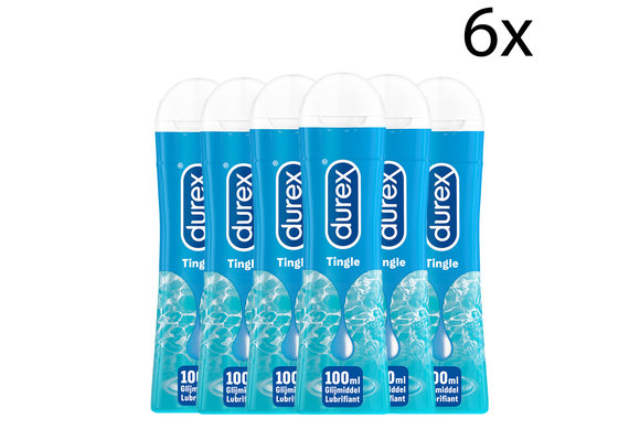 Durex Glijmiddel Play Pleasure Gel Tingle – 100ml x6