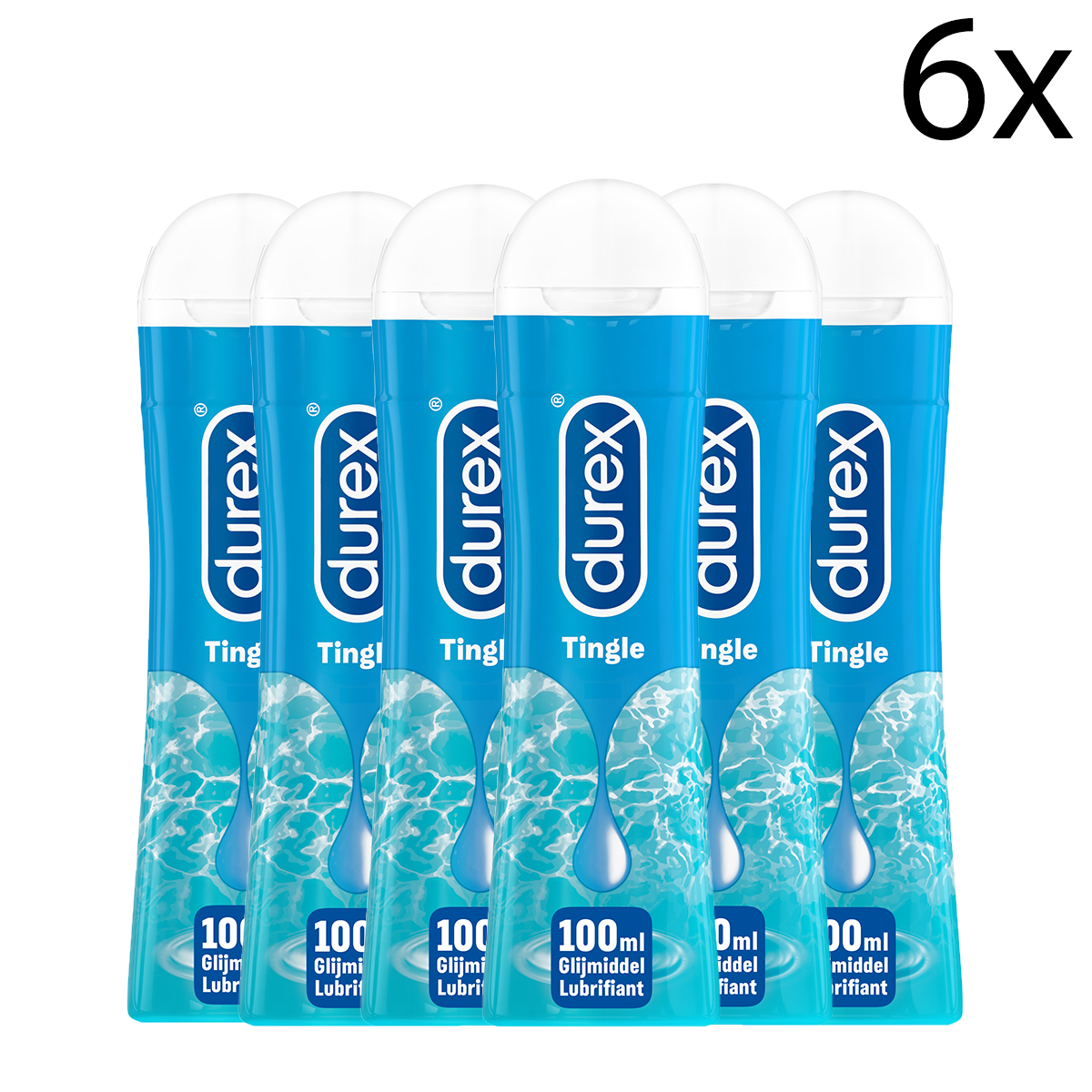 Durex Glijmiddel Play Pleasure Gel Tingle – 100ml x6