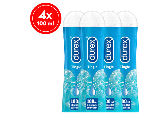 Durex Glijmiddel Play Pleasure Gel Tingle – 100ml x4