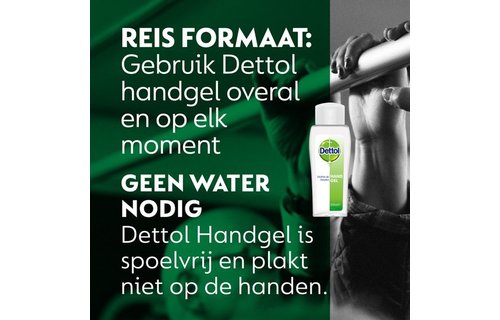 Dettol - 12 stuks Hygienische Doekjes 2 in 1 - 200ml Handgel - Op basis van alcohol