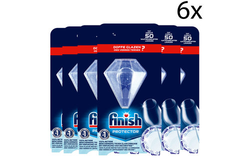 Finish - Finish Glans Protector Vaatwasmiddel - 1 Stuk x6 - Default