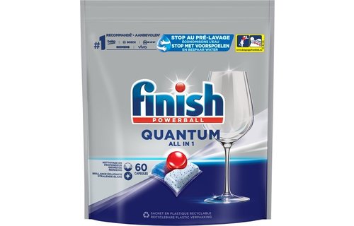 Finish Quantum All in 1 Regular Vaatwastabletten - 60 Stuks