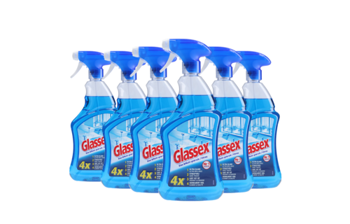 Glassex Schoonmaakmiddel Spray - Glas & Multi - 750ml x6
