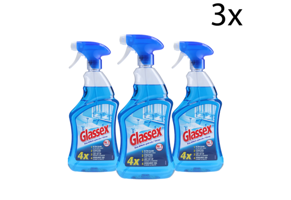 Glassex Glas &amp; Multi Schoonmaak Spray - 750ml x3