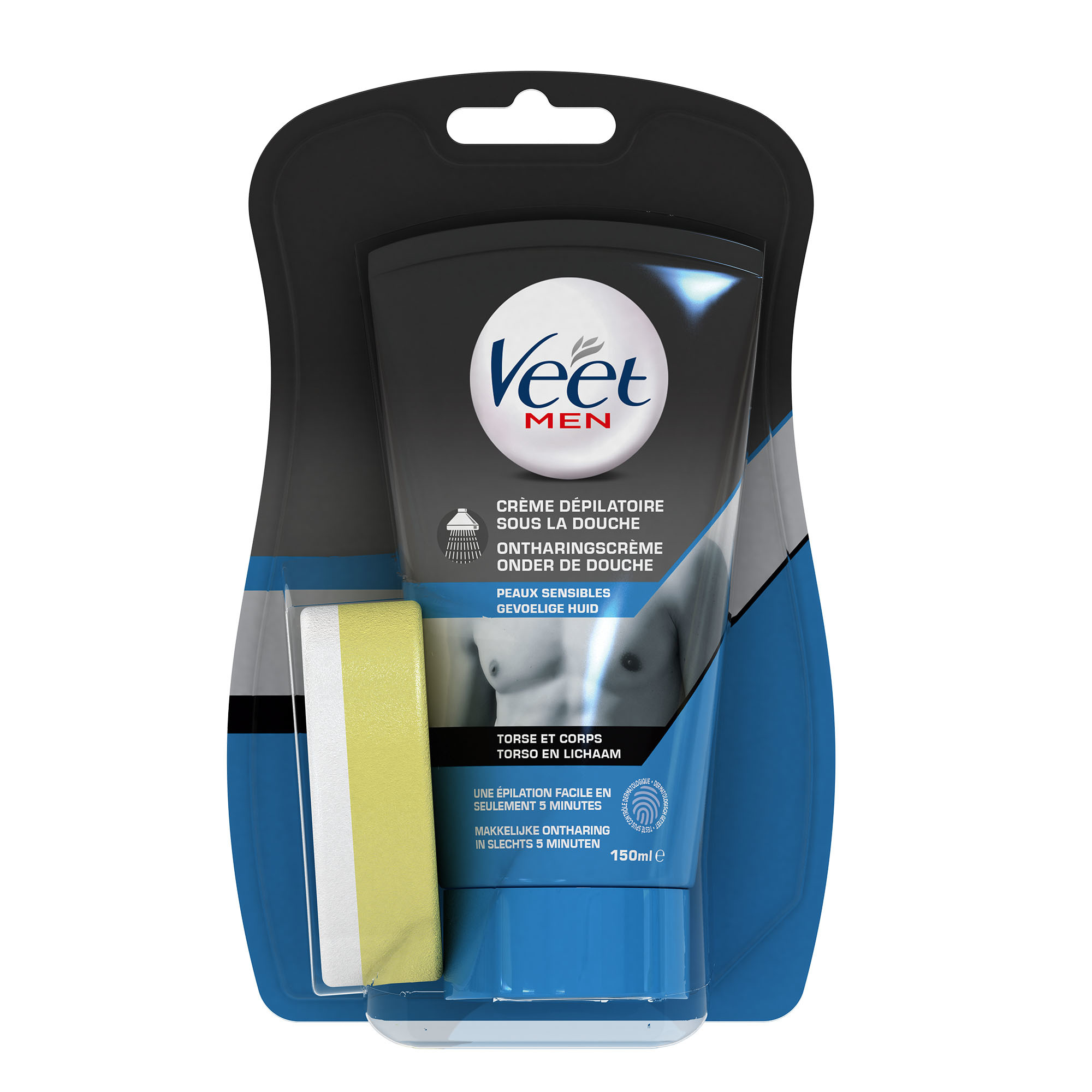 Veet Ontharingscreme - Man - Gevoelige Huid - In Shower - 150ml