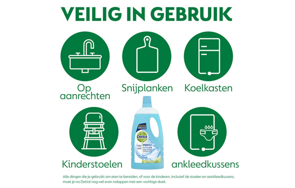 Dettol - 160 stuks Schoonmaakdoekjes - Oceaan 2x80 stuks - 2L Allesreiniger - Katoenfris 2x1L - Voordeelverpakking