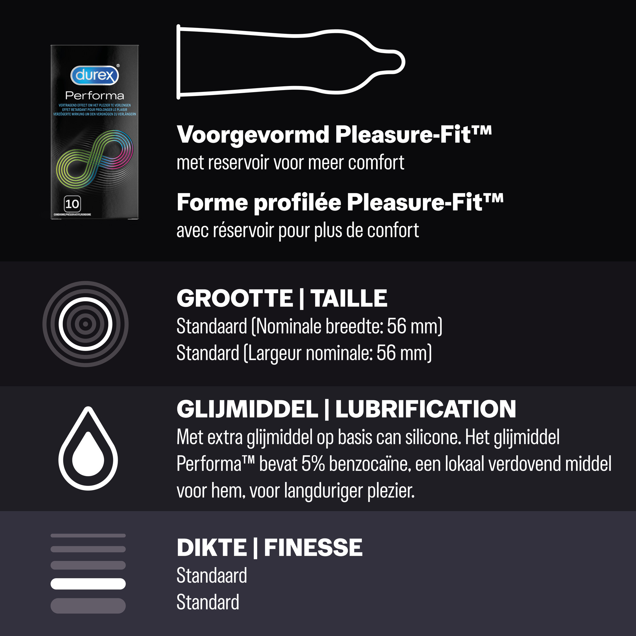 Durex - 30 stuks Condooms - Pleasure Me 1x10 stuks - Nude No Latex 1x10 stuks - Voordeelverpakking