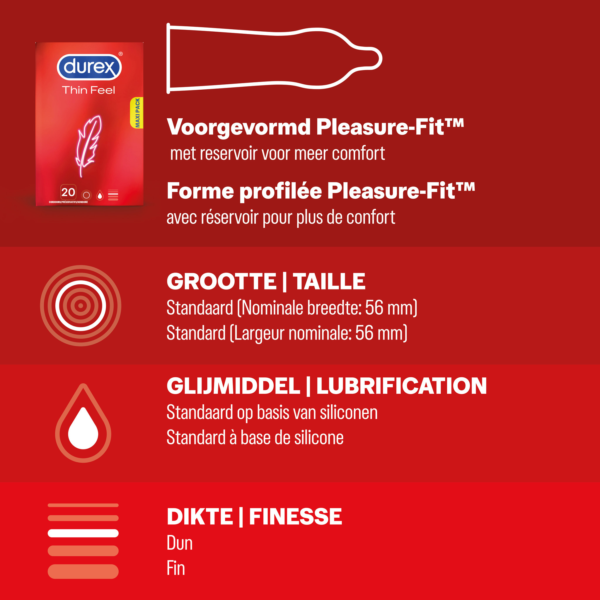 Durex - 60 stuks Condooms - Extra Safe 1x20 stuks - Nude No Latex 1x20 stuks - Thin Feel 1x20 stuks - Voordeelverpakking