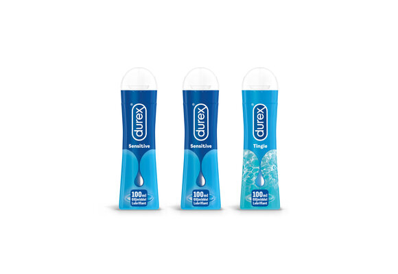 Durex - 300ml Glijmiddel - Play Sensitive 2x100ml - Play Tingle 1x100ml - Voordeelverpakking