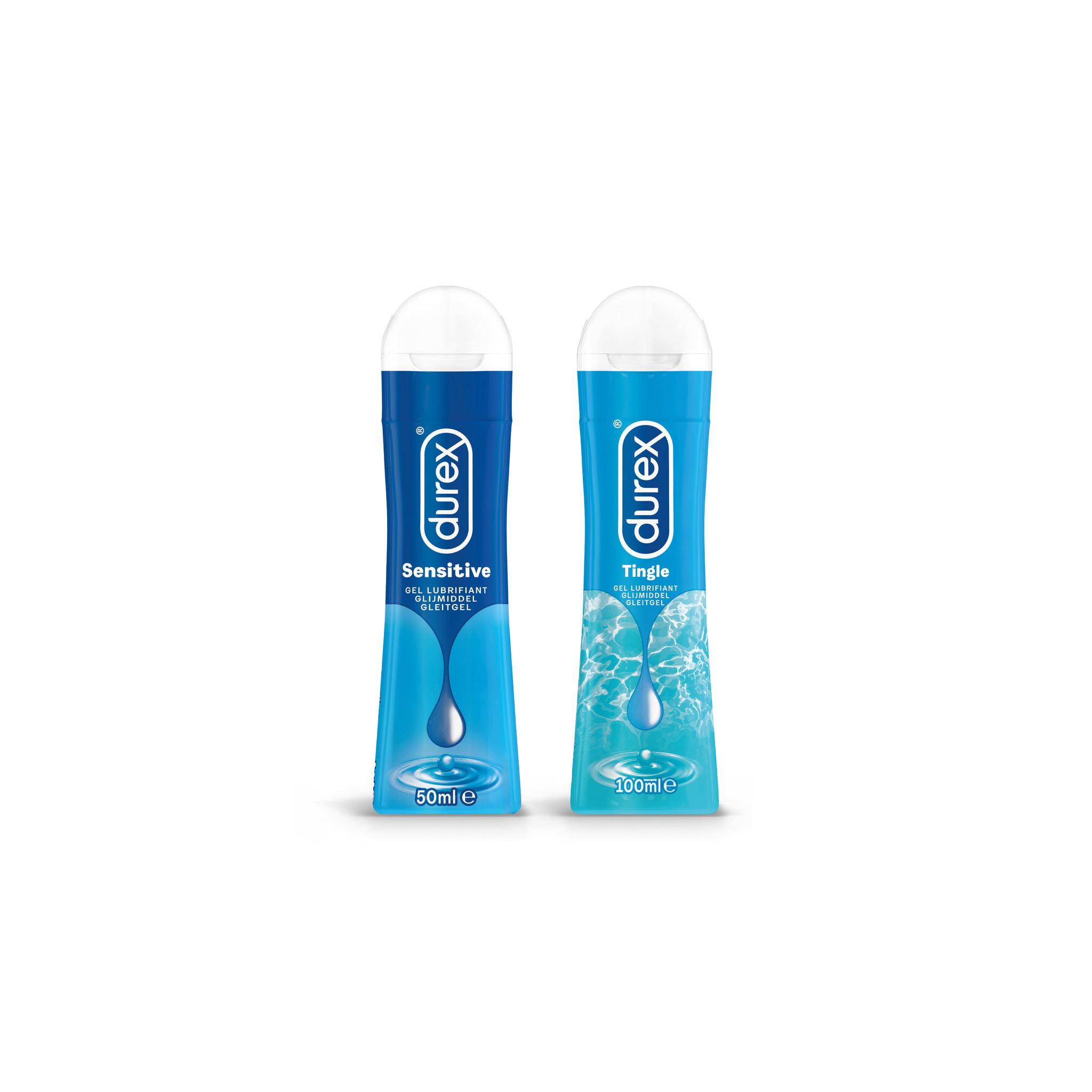 Durex - 150ml Glijmiddel - Play Sensitive 1x50ml - Play Tingle 1x100ml - Voordeelverpakking