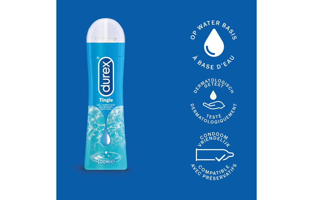 Durex - 150ml Glijmiddel - Play Sensitive 1x50ml - Play Tingle 1x100ml - Voordeelverpakking