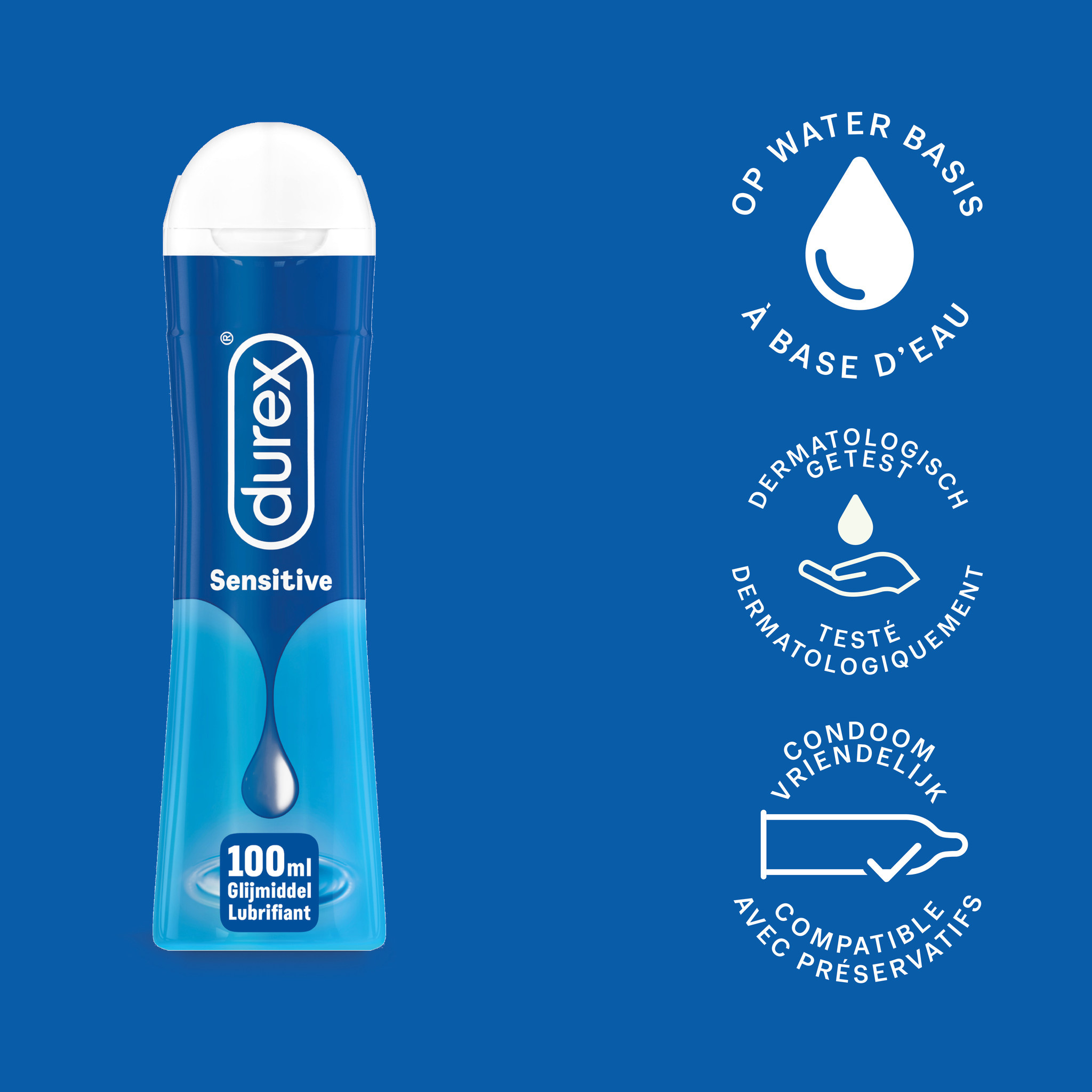 Durex - 200ml Glijmiddel - Perfect Gliss 1x100ml - Play Sensitive 1x100ml - Voordeelverpakking