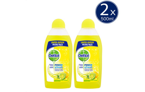 Dettol Allesreiniger Power & Fresh - Citrus - 500ml x2