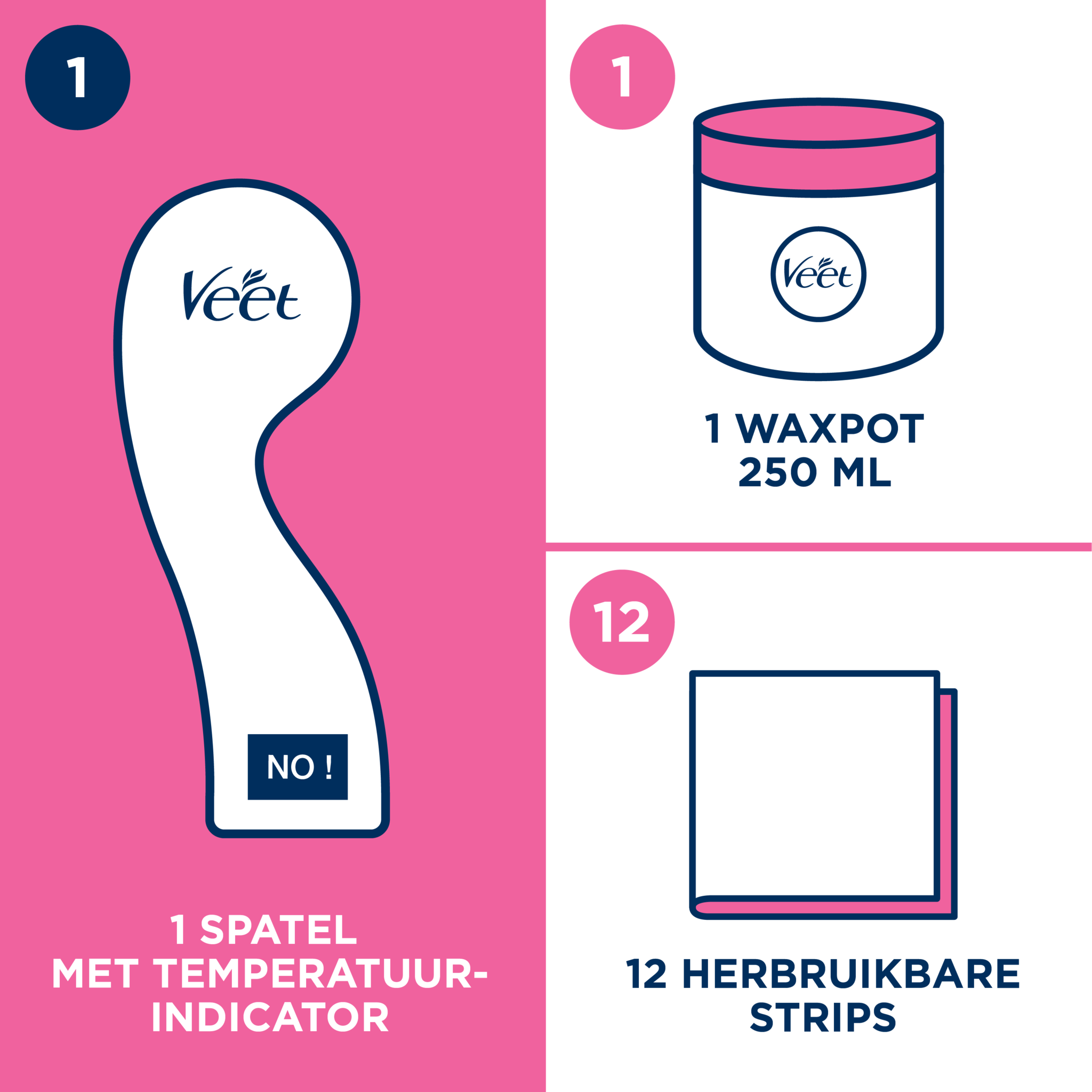 Veet Warme Wax - Orientaalse Wax Minima - Arganolie