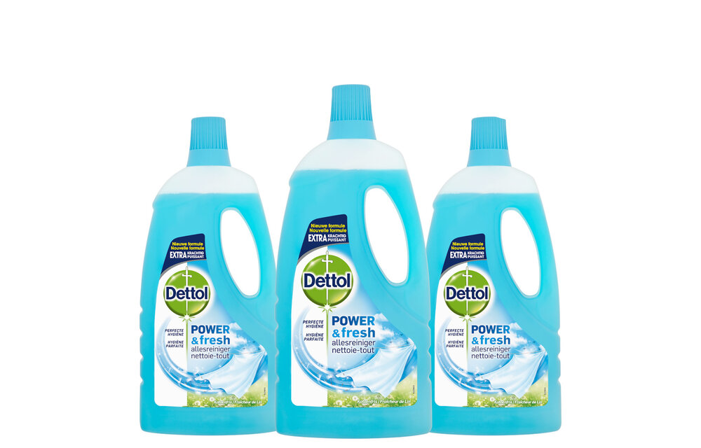 Dettol Allesreiniger Katoenfris 1L - 3 Stuks - Voordeelverpakking
