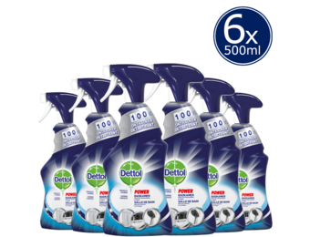 Dettol Allesreiniger Spray Power &amp; Fresh - Badkamer - 500ml x6